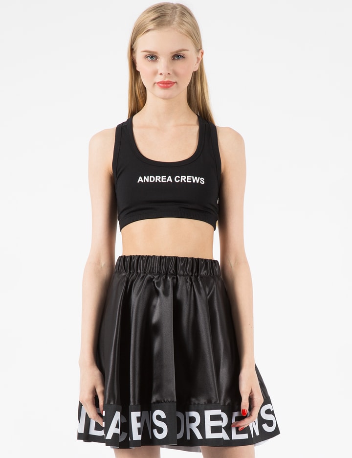 Black AC Printed Sport Bra Placeholder Image
