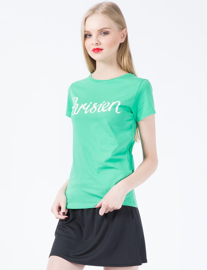 Green Parisi Print Crewneck T-Shirt Placeholder Image