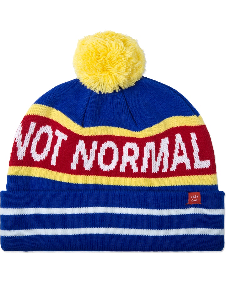 Blue Not Normal Bobble Hat Placeholder Image