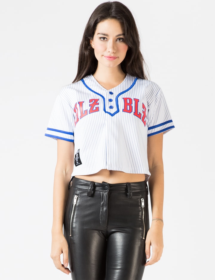 cropped yankees jersey