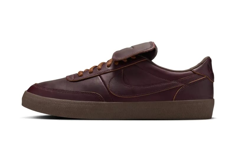 Nike เสริมลิ้นพับให้ Killshot 2 สี “Burgundy Crush”