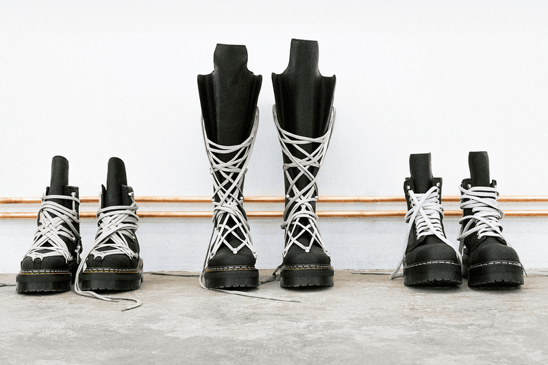 Rick Owens และ Dr. Martens กลับมาพร้อม Quad Boot สามรุ่นสุดดาร์ก
