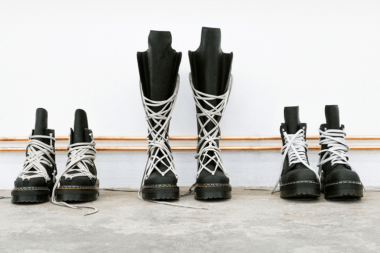 Rick Owens และ Dr. Martens กลับมาพร้อม Quad Boot สามรุ่นสุดดาร์ก