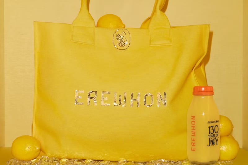 Swarovski ฉลองครบรอบ 130 ปี คอลแลบกับ Erewhon ปล่อยโท้ตแบ็กซิกเนเจอร์ประดับคริสตัลและเมนูน้ำผลไม้