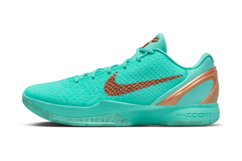 ภาพทางการ Jalen Brunson Nike Kobe 6 Protro “Statue of Liberty” สีจริง ดีเทลจัดเต็ม