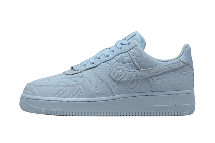 แพทเทิร์น Paisley คัมแบ็กบน Nike Air Force 1 สี “Hydrogen Blue” สุดละมุน