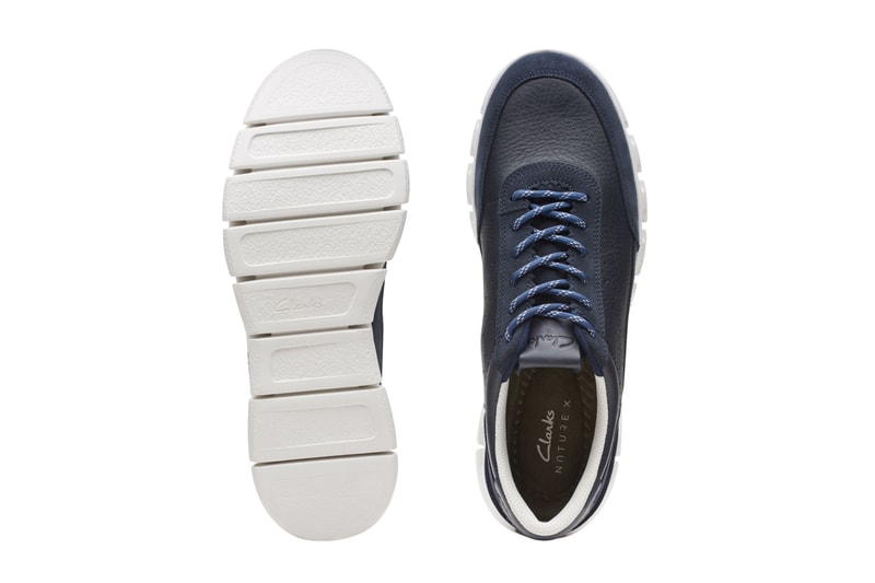 Clarks Originals Nature x One Navy Combination Sneaker Trainer Running Shoe Contemporary EVA Outsole