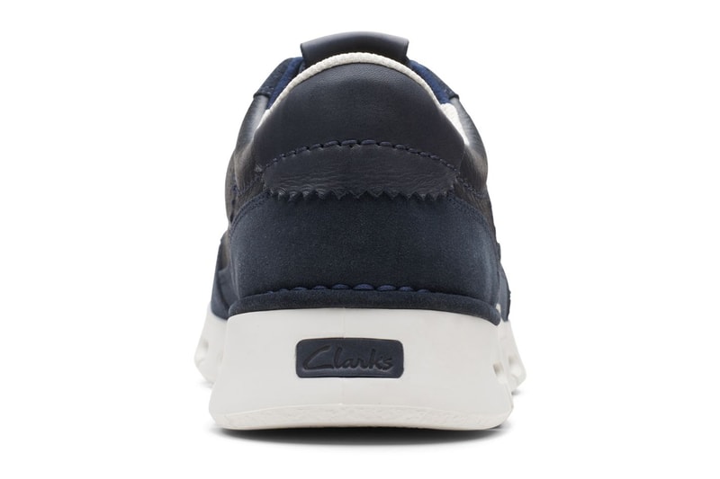 Clarks Originals Nature x One Navy Combination Sneaker Trainer Running Shoe Contemporary EVA Outsole