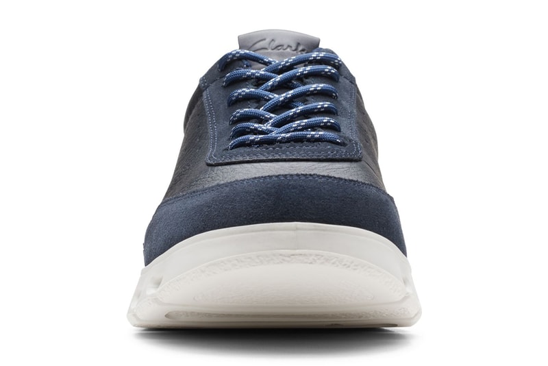 Clarks Originals Nature x One Navy Combination Sneaker Trainer Running Shoe Contemporary EVA Outsole