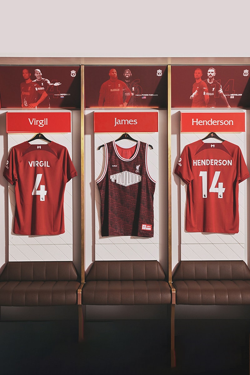 Liverpool FC LeBron James Football Basketball Jersey Soccer Sports LA Lakers Premier League Jordan Henderson Mo Salah