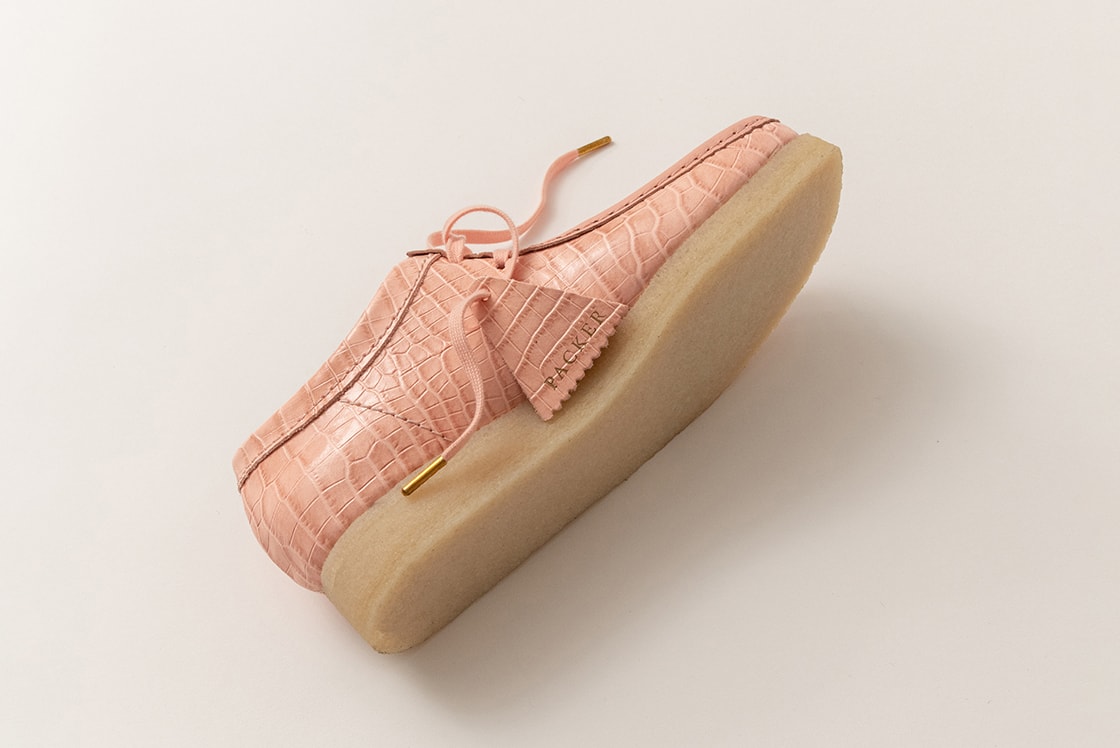 Packer Clarks Wallabee “Croc” Release Information collaboration retailer sneaker footwear boot hype