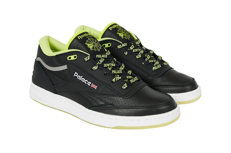 Palace Spring 2023 Collection Week 4 Drop Reebok Club C II Mid Revenge Collaboration Release Info Date Buy Price Club C II Mid Revenge classic white blue tan black neon yellow