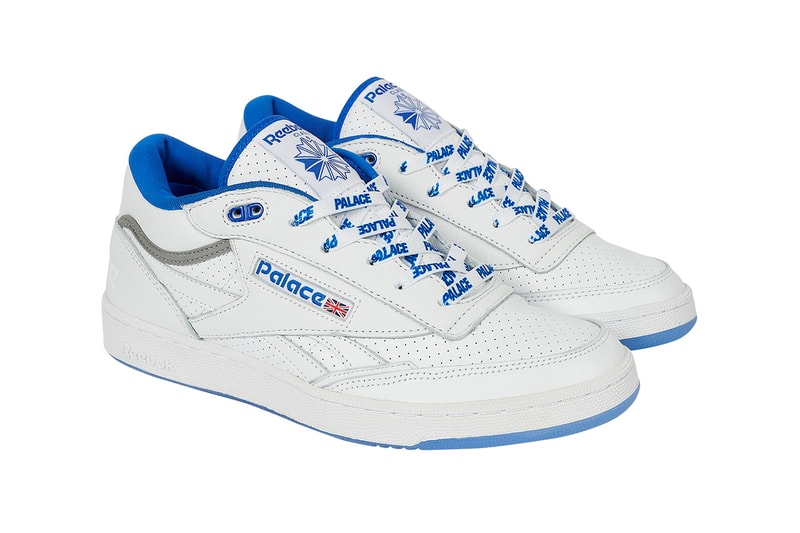 Palace Spring 2023 Collection Week 4 Drop Reebok Club C II Mid Revenge Collaboration Release Info Date Buy Price Club C II Mid Revenge classic white blue tan black neon yellow