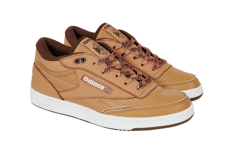 Palace Spring 2023 Collection Week 4 Drop Reebok Club C II Mid Revenge Collaboration Release Info Date Buy Price Club C II Mid Revenge classic white blue tan black neon yellow