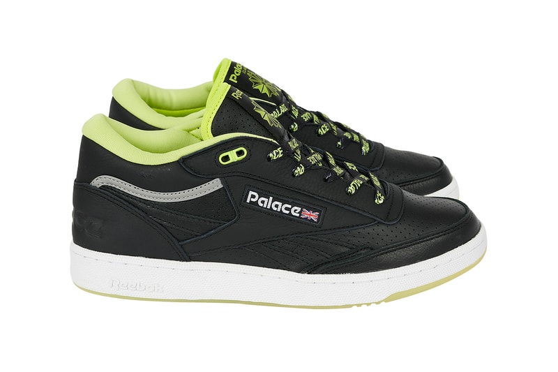 Palace Spring 2023 Collection Week 4 Drop Reebok Club C II Mid Revenge Collaboration Release Info Date Buy Price Club C II Mid Revenge classic white blue tan black neon yellow