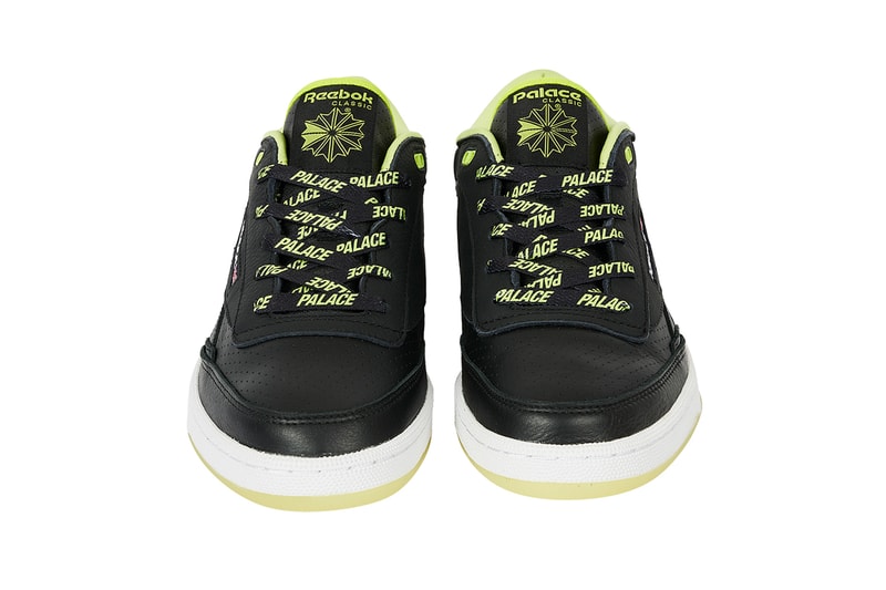 Palace Spring 2023 Collection Week 4 Drop Reebok Club C II Mid Revenge Collaboration Release Info Date Buy Price Club C II Mid Revenge classic white blue tan black neon yellow