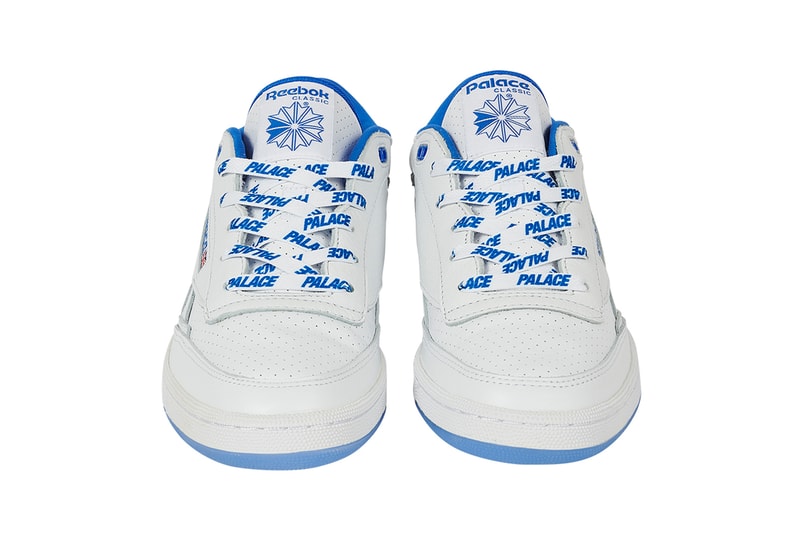 Palace Spring 2023 Collection Week 4 Drop Reebok Club C II Mid Revenge Collaboration Release Info Date Buy Price Club C II Mid Revenge classic white blue tan black neon yellow