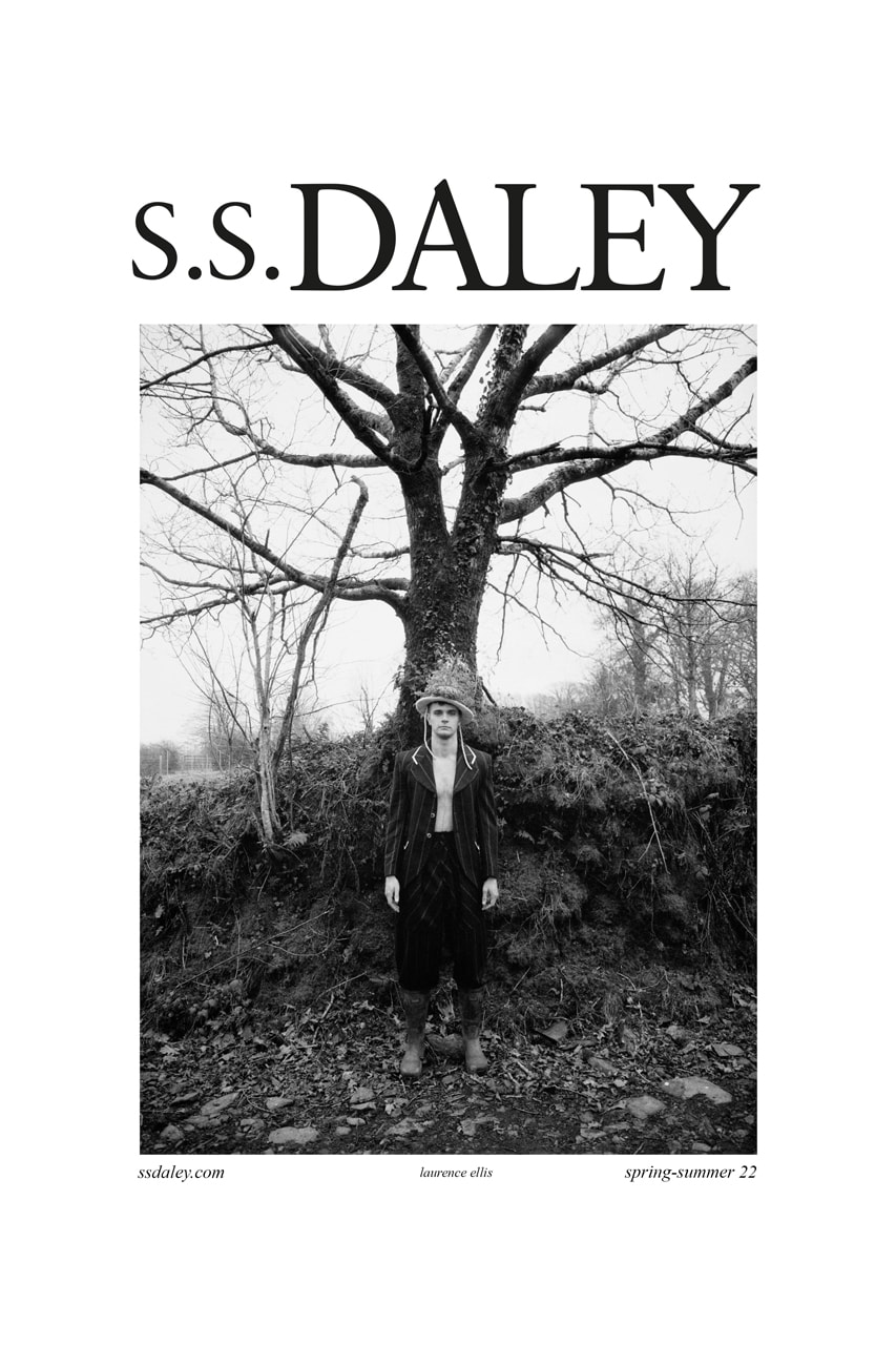 S.S.DALEY Spring/Summer 2022 Campaign Harry Lambert Harry Styles Cornwall British Countryside Sustainable Wool Farming Steven Stokey-Daley