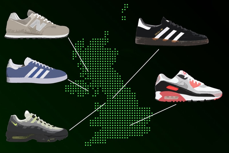 UK Footwear Collection Manchester Liverpool London Newcastle Glasgow Nike Air Max 95 Air Max 95 Adidas Spezial Adidas Gazelle New Balance 574