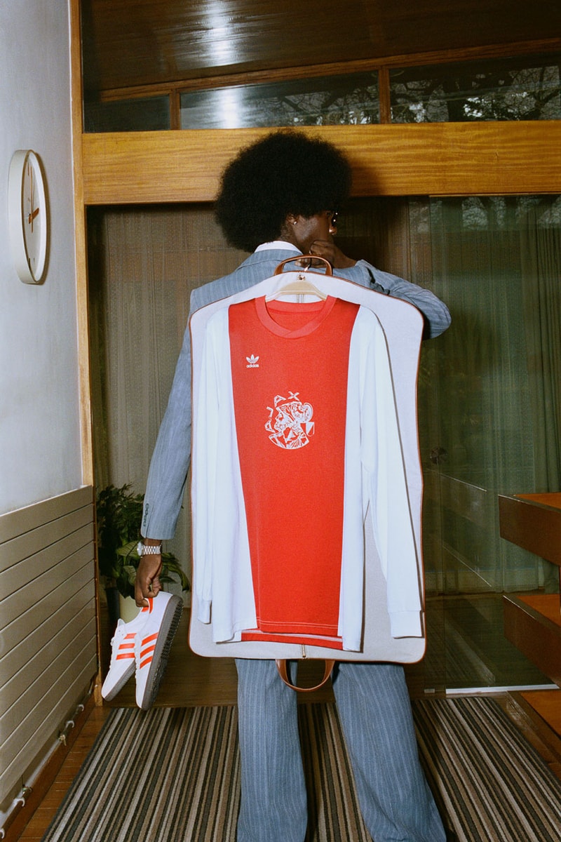 adidas Originals Ajax Football Club Clothing Collaboration Collection Campaign Footwear Samba Sneaker Three Stripe