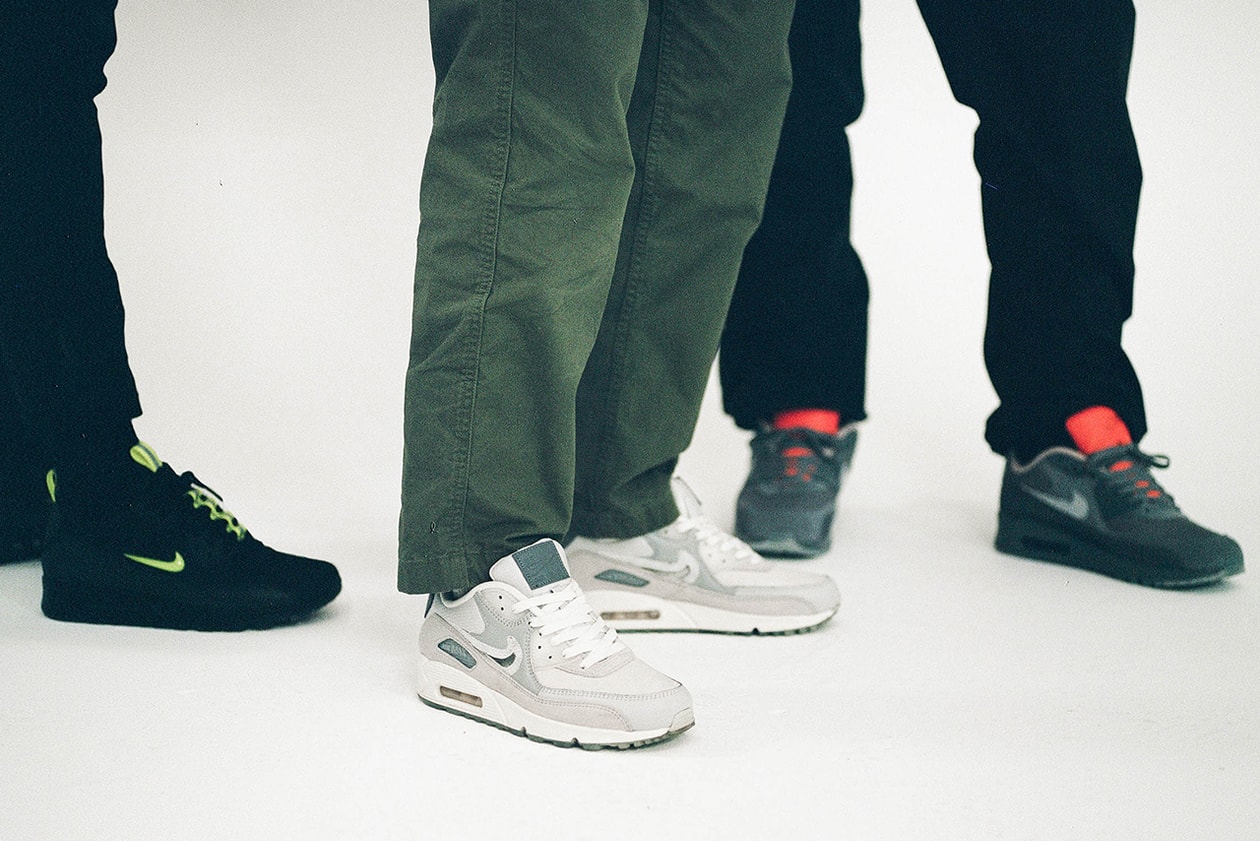 Nike Collaborations UK Designers Stüssy Air Huarache sneakers footwear hype Alexander McQueen Air Max 90 SL Laser Roundel tfl Transport for London A-COLD-WALL* Samuel Ross Air Force 1 High Kim Jones Dior air The Basement city series Glasgow Manchester London Skepta 97 puma Martine Rose Monarch IV Shox MR4 Corteiz 95 Clint419