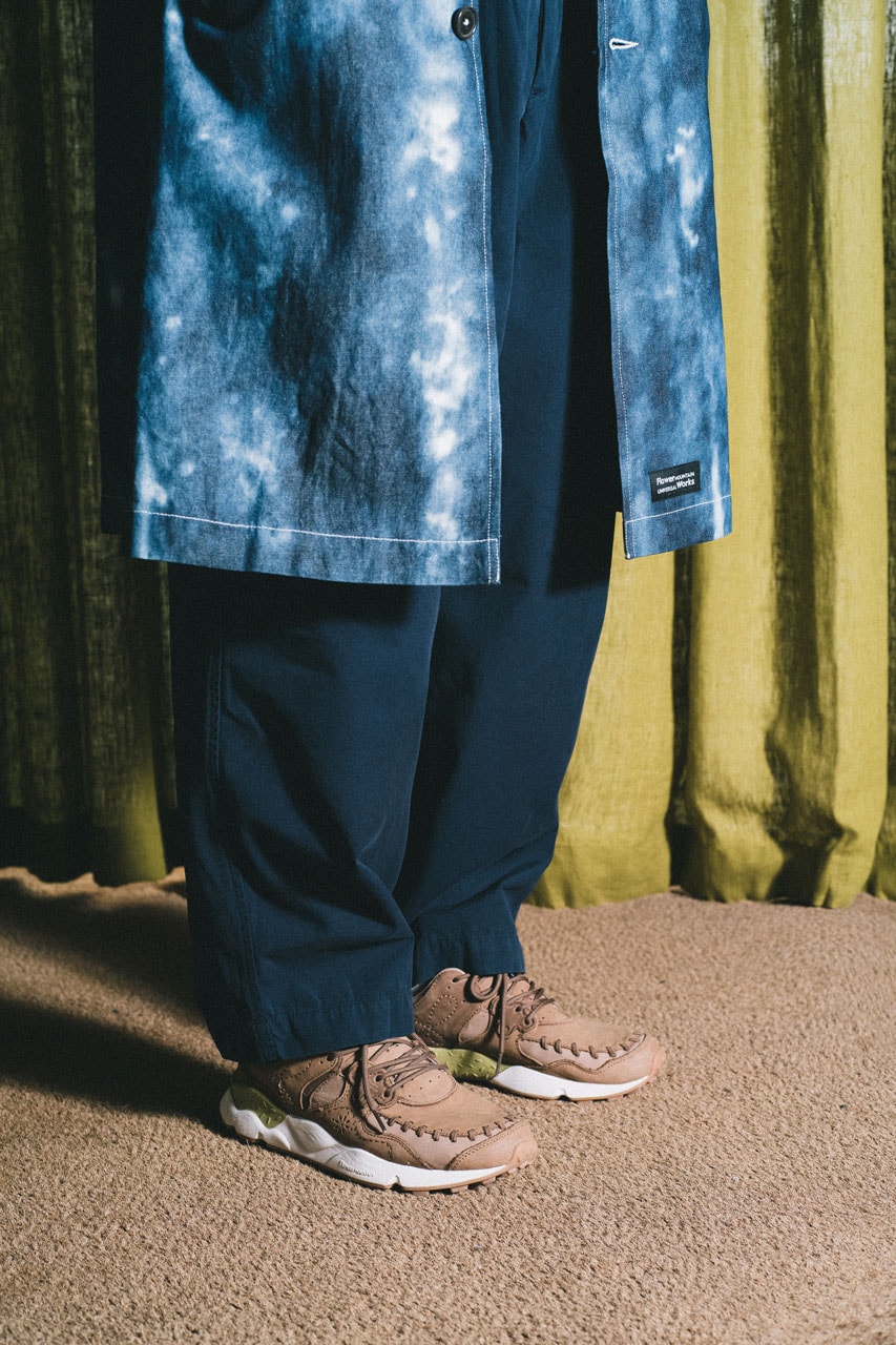 Universal Works Flower Mountain Spring Summer 2023 Collaboration Collection Footwear Apparel 
