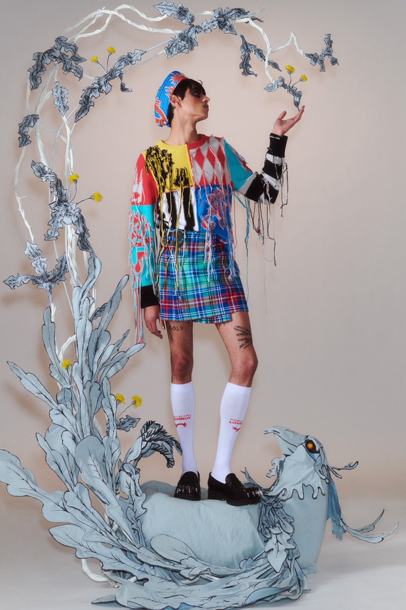 Charles Jeffrey LOVERBOY Pre-Spring 2024 STATANT PASSANT RAMPANT Lookbook Collection Release Information Scottish Designer London