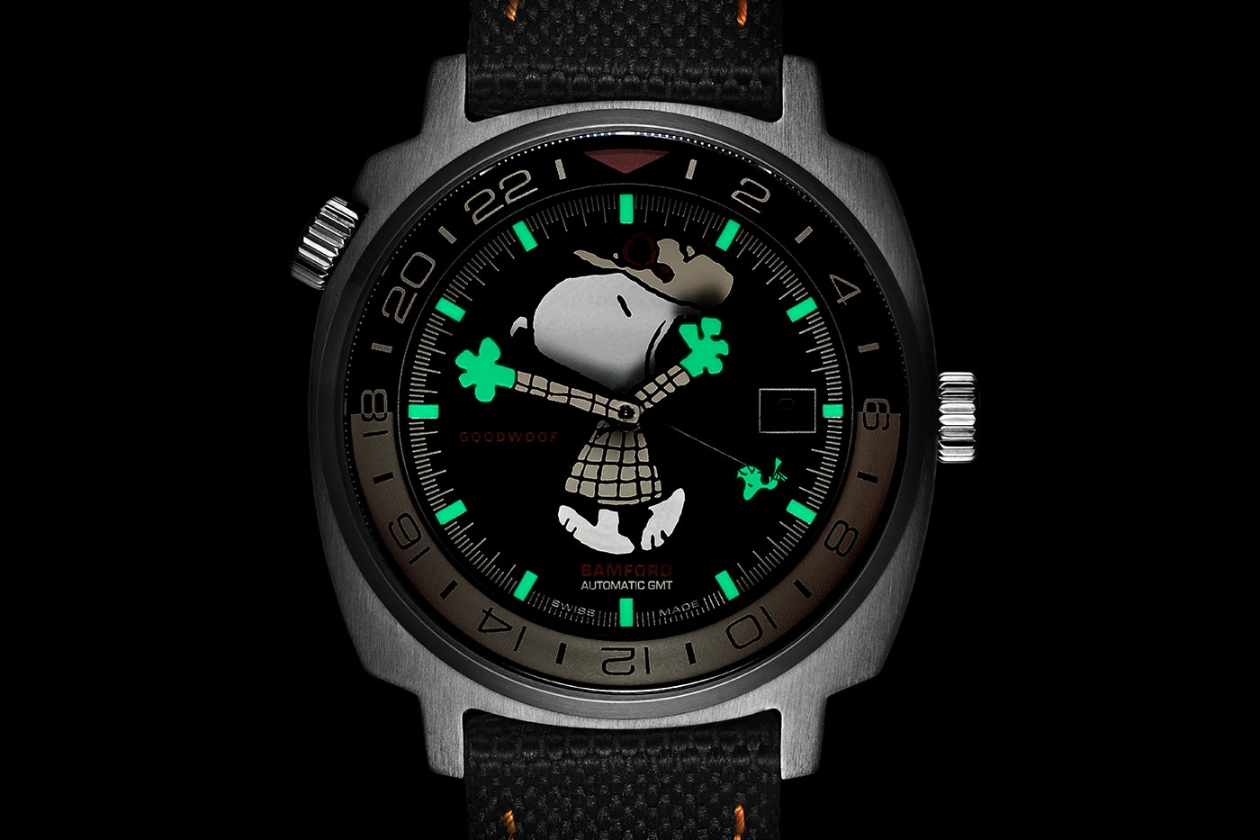 Goodwood x Bamford London Detective Snoopy GMT Watch Collaboration Release Info	