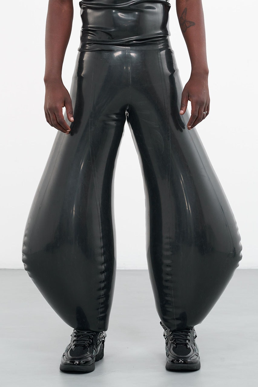 HARRI Spring Summer 2023 SS23 Inflatable Trousers Latest Tank Top Draped Pants H.LORENZO For Sale London Fashion Week Sam Smith