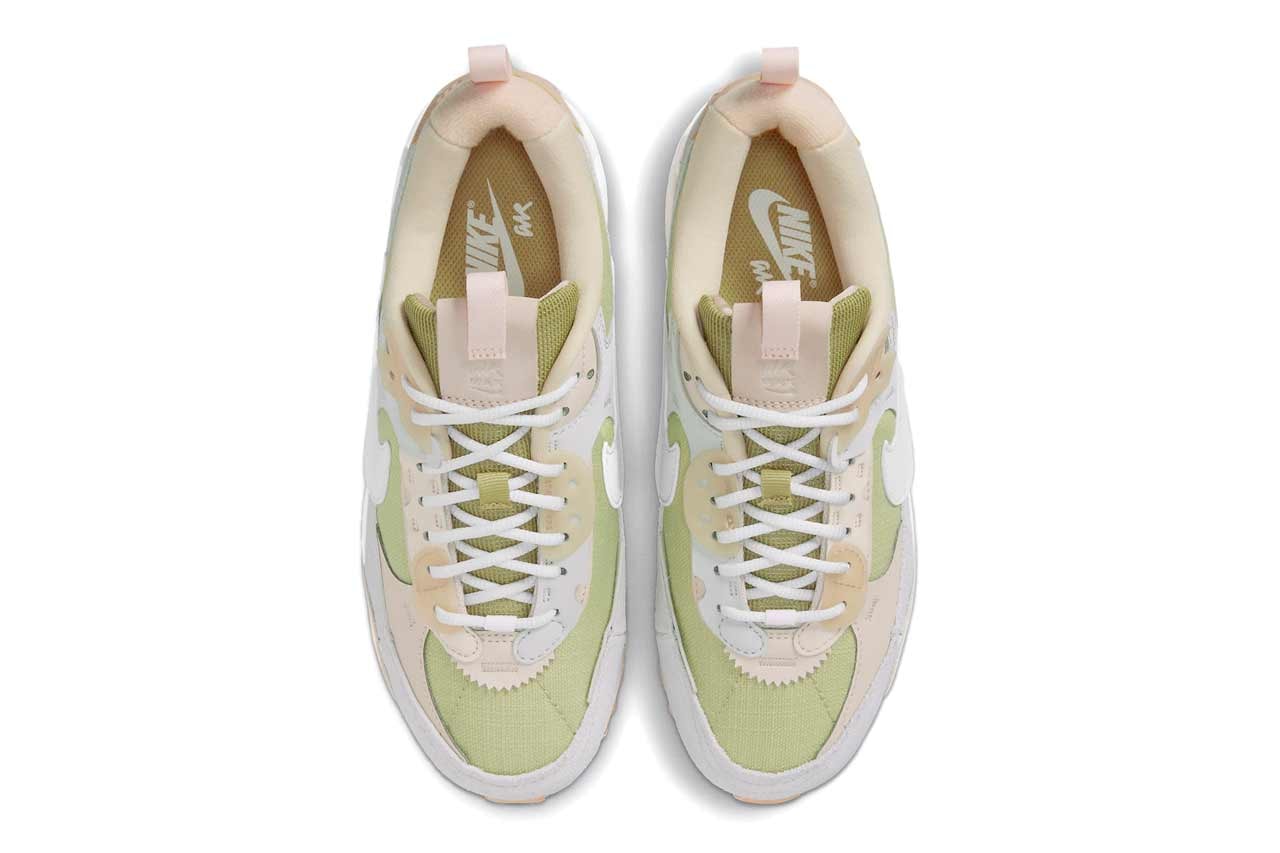 Nike Air Max 90 Futura Green Grey Cream Sneakers Footwear Trainers Fashion Streetwear Swoosh Just Do It