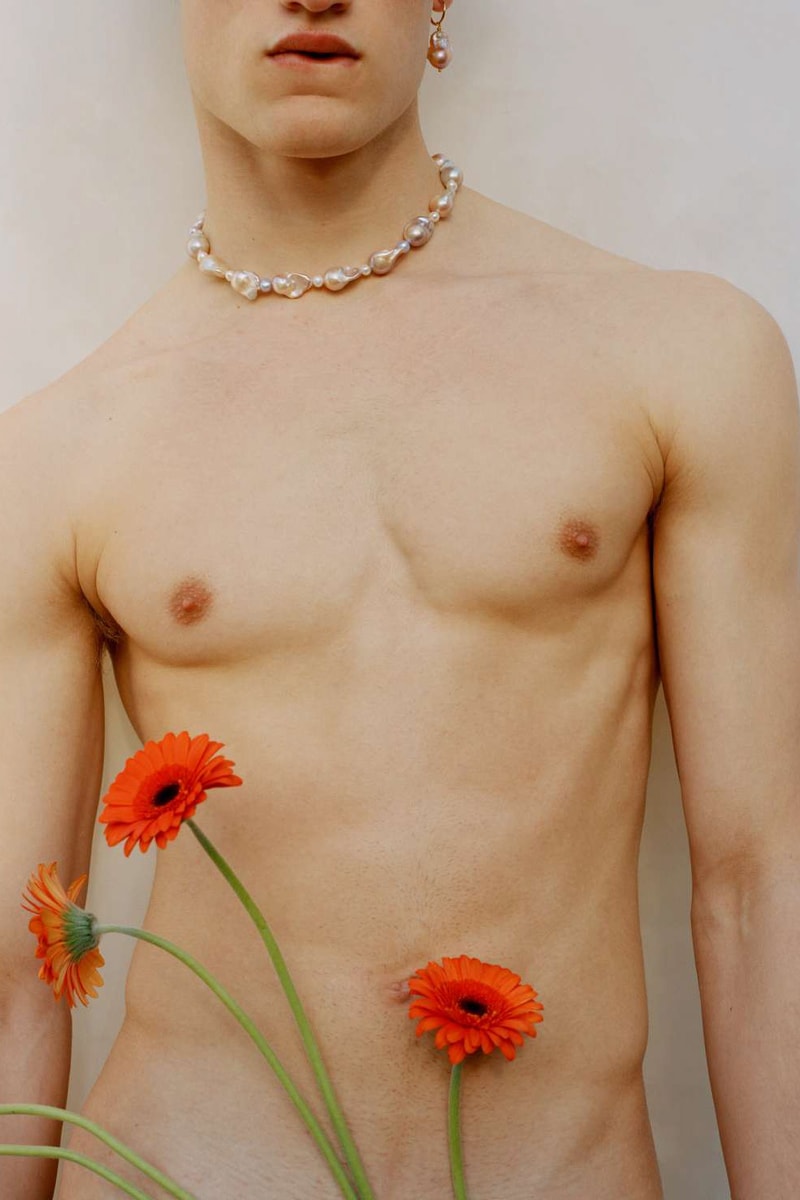 A Sinner in Pearls New London Jewelry Brand Men in Pearl Necklaces Bracelets Earrings Drops