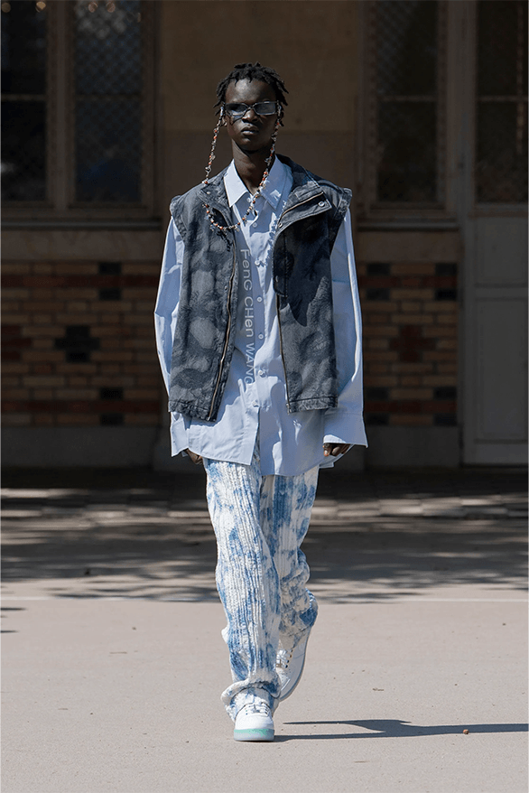 Feng Chen Wang Spring Summer 2024 Paris Fashion Week London uk designer nike Air Force 1 sneakers footwear menswear womenswear sportswear