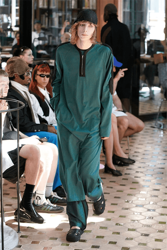 Kiko Kostadinov Spring Summer 2024 Paris Fashion Week runway show menswear London uk designer Asics