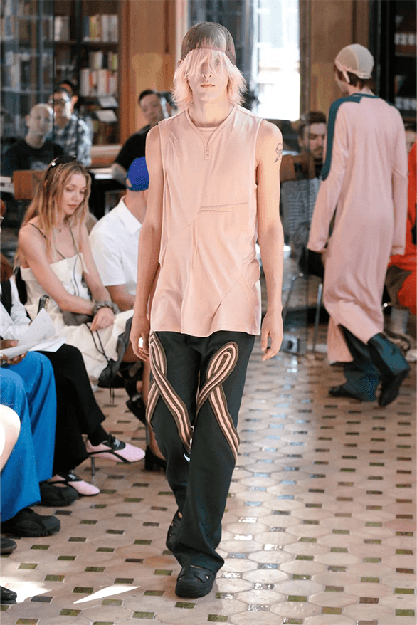 Kiko Kostadinov Spring Summer 2024 Paris Fashion Week runway show menswear London uk designer Asics