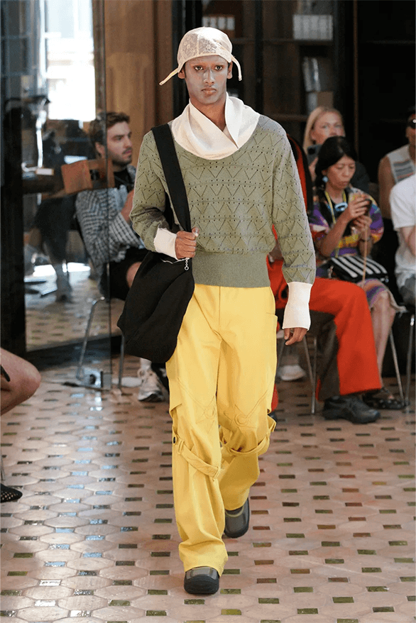 Kiko Kostadinov Spring Summer 2024 Paris Fashion Week runway show menswear London uk designer Asics