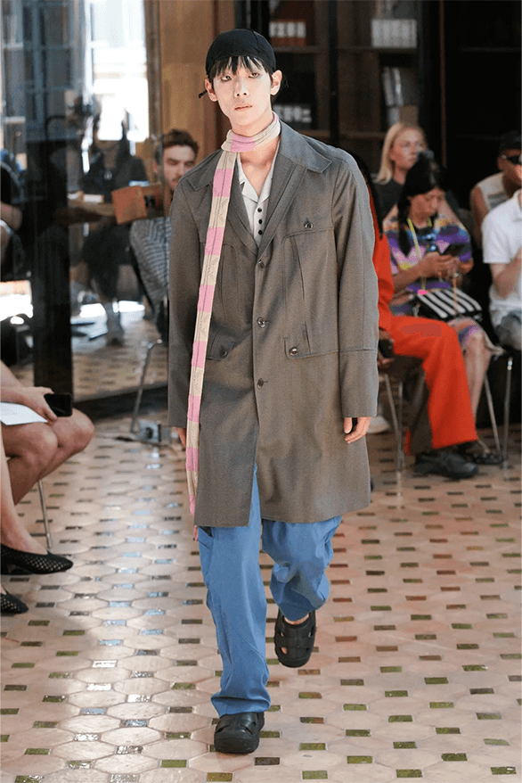 Kiko Kostadinov Spring Summer 2024 Paris Fashion Week runway show menswear London uk designer Asics