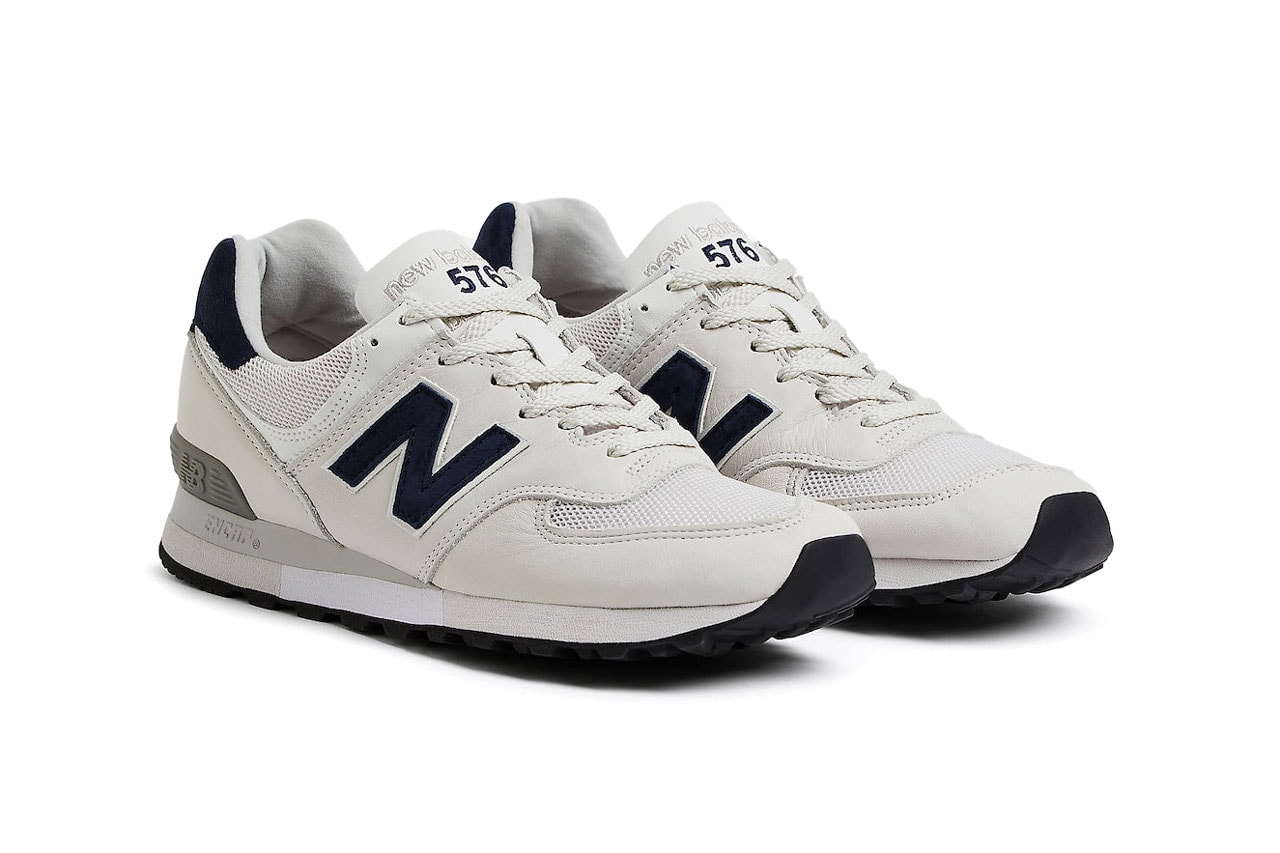 New Balance 576 Made in UK Mood Indigo Off White Blue Sneakers Footwear Shoes Trainers Sports Streetwear Style Fashion OU576LWG