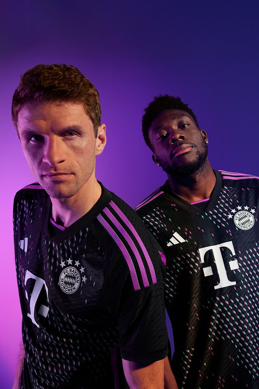 adidas Bayern Munich 2023/24 Away Jersey Three Stripe Fashion Sports Football Soccer Bundesliga Premier League Champions League