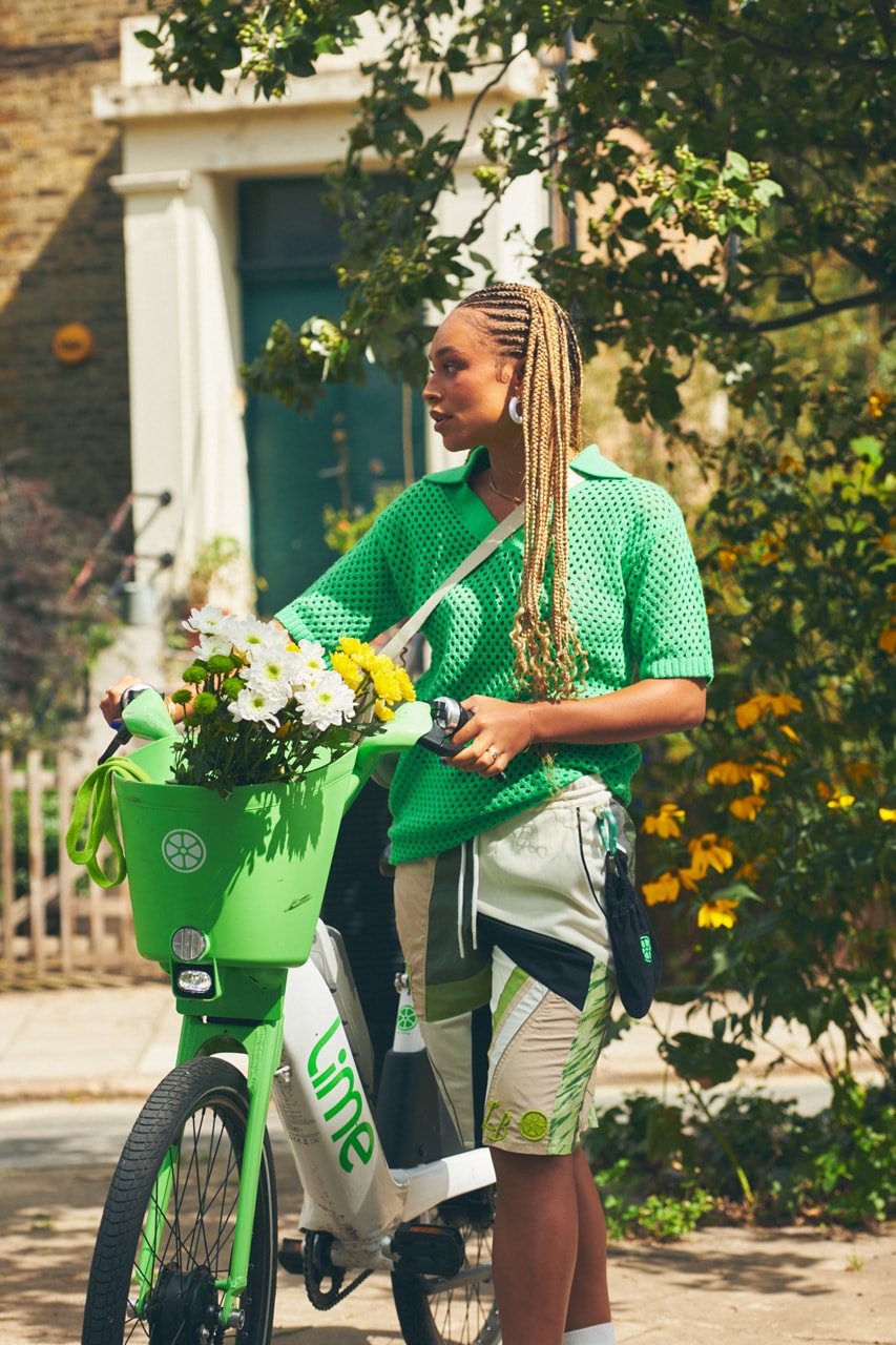 Lydia Bolton Lime Bikes London Transport Fashion Upcycled Streetwear UK British Charity Cycling Bicycles Sports England 