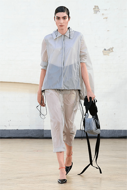 Fashion East Spring Summer 2024 London Fashion Week menswear womenswear runway Olly shinder standing ground Lulu Kennedy Johanna Parv