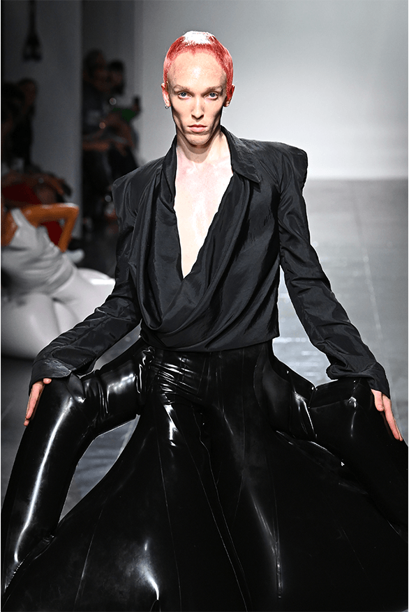 HARRI Spring Summer 2024 London Fashion Week menswear womenswear runway Harikrishnan Keezhathil Surendran Pillai latex sam smith