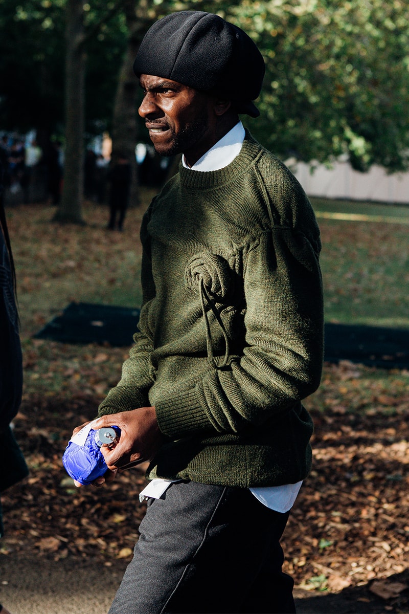 London Fashion Week Street Style SS24 burberry jw anderson mowalola mains skepta burna boy daniel lee