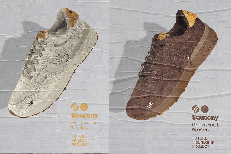 SAUCONY Universal Works Jazz NXT Collaboration footwear sneakers Nottingham uk menswear