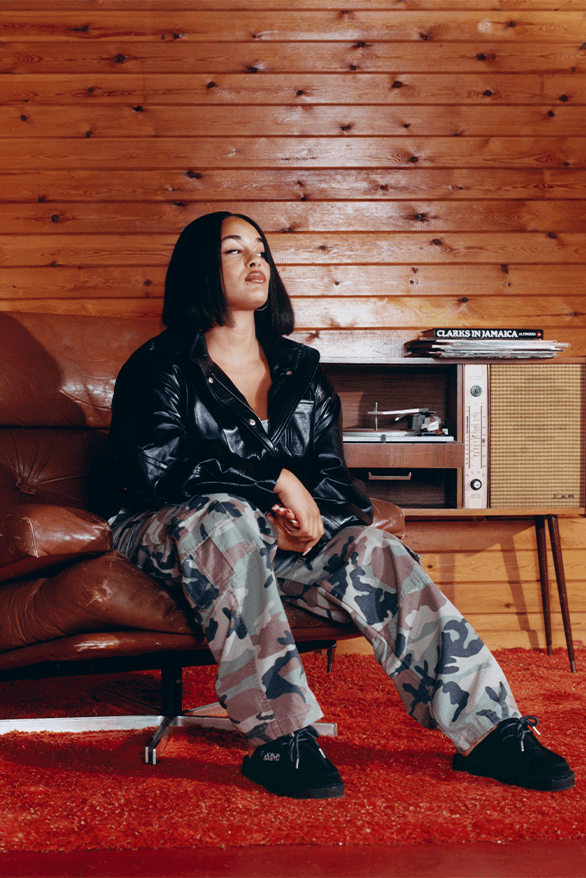 Jorja Smith x Clarks Originals Desert Nomad Release Information details date collaboration footwear boot mule uk artist singer