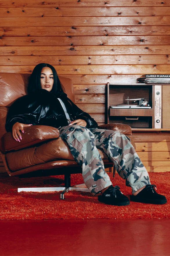 Jorja Smith x Clarks Originals Desert Nomad Release Information details date collaboration footwear boot mule uk artist singer