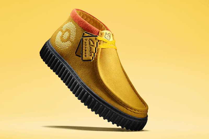 Bulbasaur, Charmander, Squirtle, and Pikachu Ignite the Pokémon x Clarks Torhill Hi