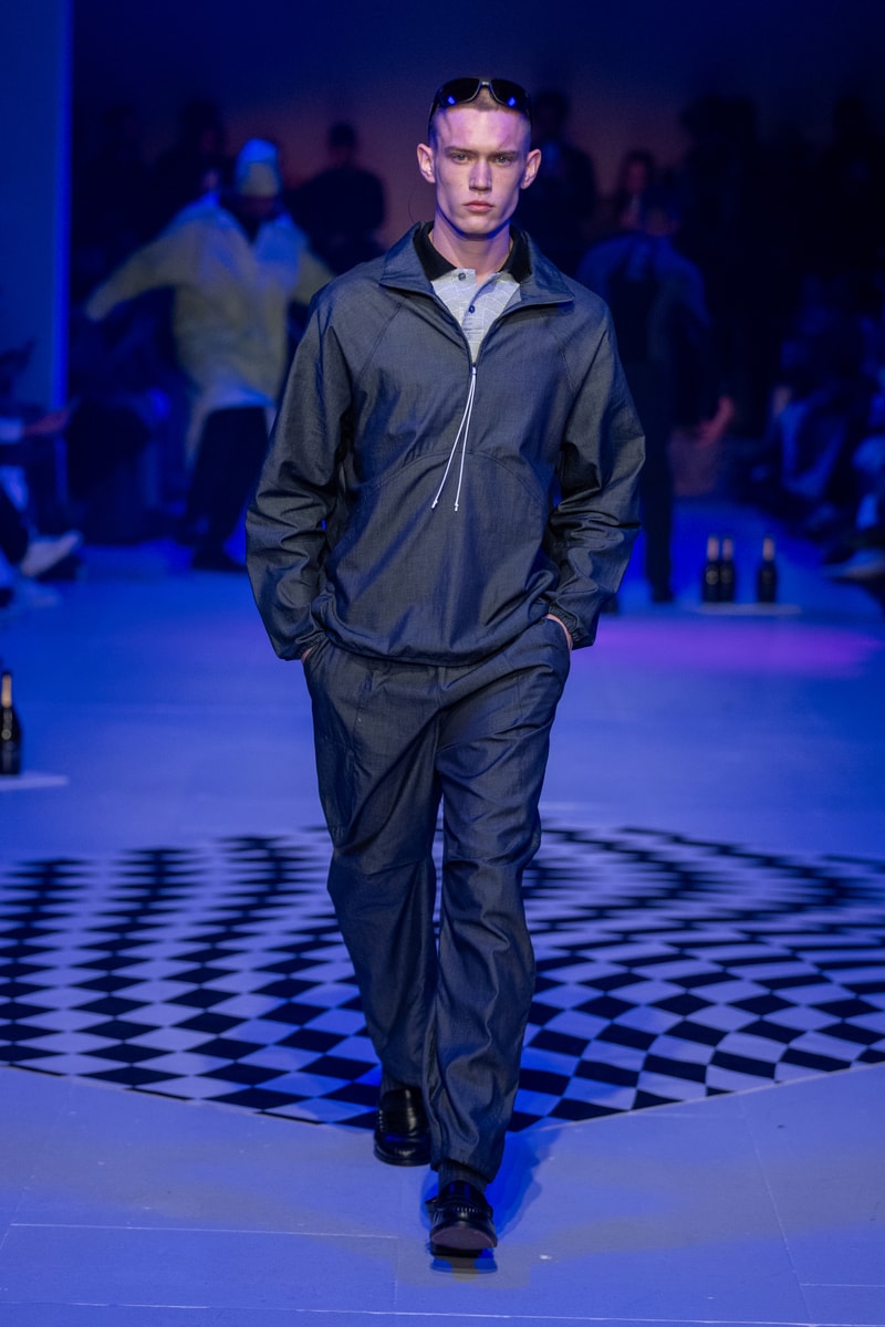 Saul Nash Fall Winter 2024 London Fashion Week menswear womenswear jourdan dunn runway show mc rave hip hop dance