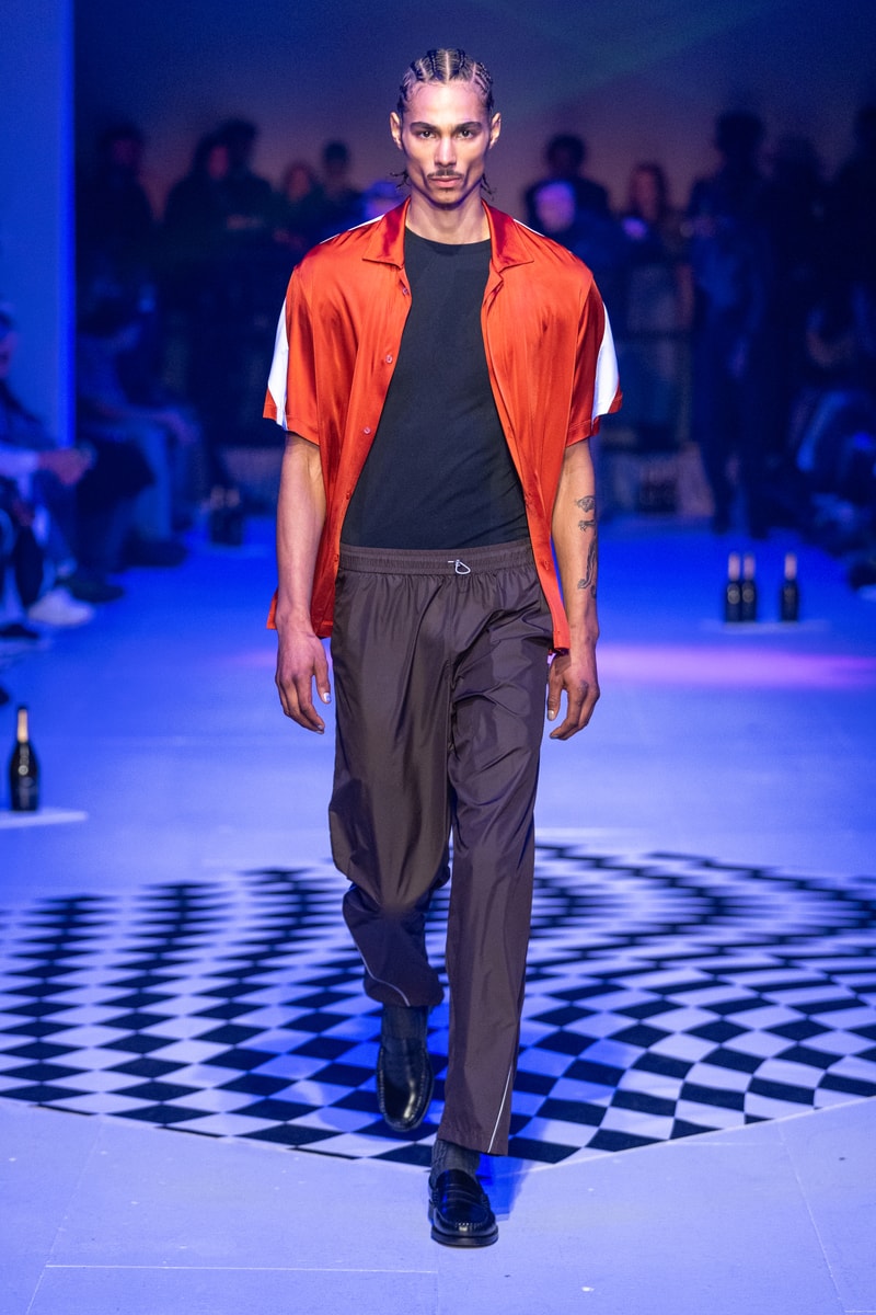 Saul Nash Fall Winter 2024 London Fashion Week menswear womenswear jourdan dunn runway show mc rave hip hop dance