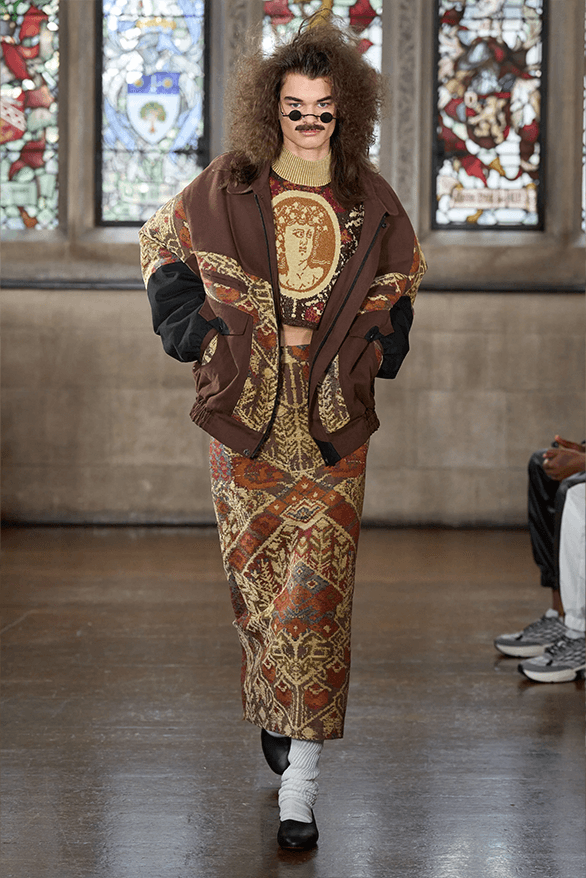 Edward Crutchley Fall Winter 2024 London Fashion Week menswear womenswear runway show