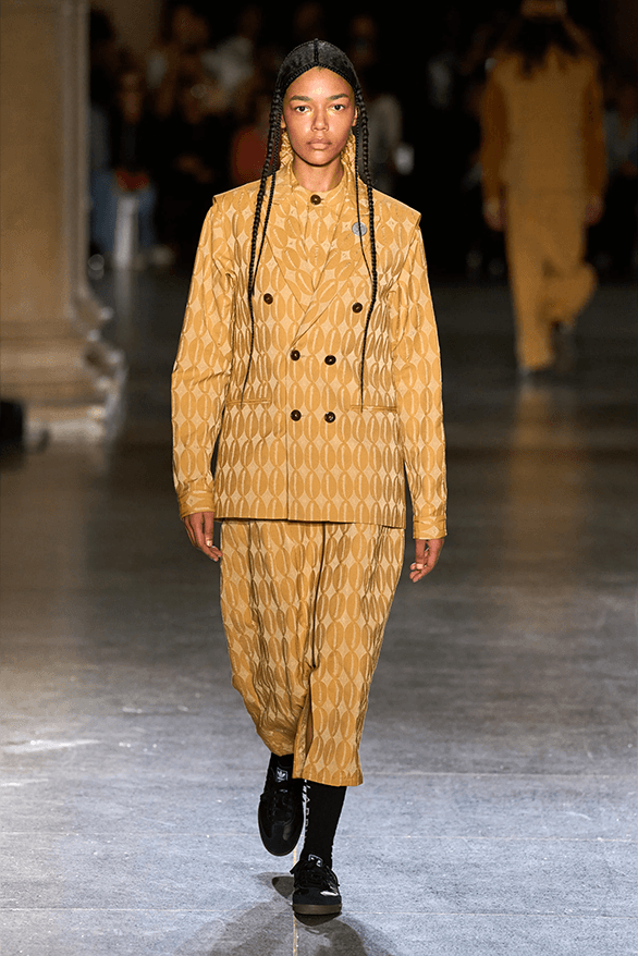 LABRUM Fall Winter 2024 London Fashion Week menswear womenswear runway show Foday Dumbuya Adidas collaboration